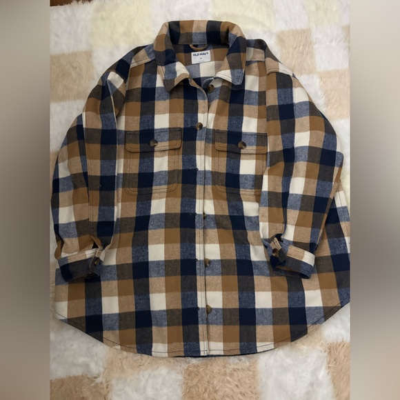 Old Navy Jackets & Blazers - Plaid Flannel Button-Up Jacket